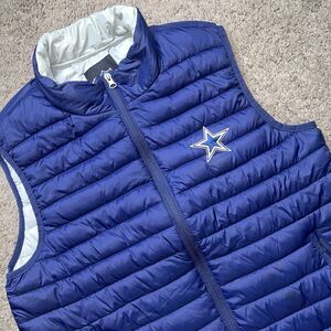 NFL Dallas Cowboys Blue Quilted Puffer Vest